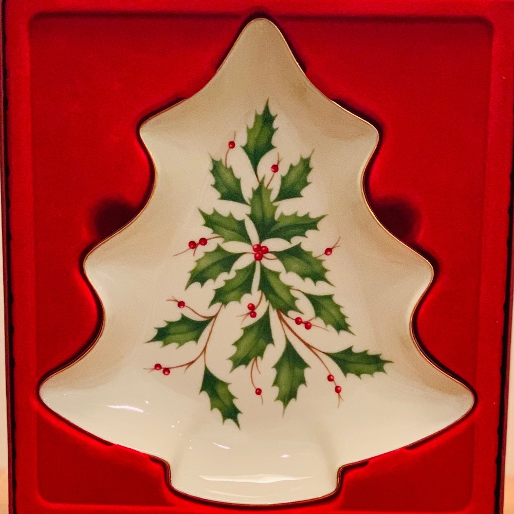 Lenox Holiday Tree Candy Dish 🌲 NWT